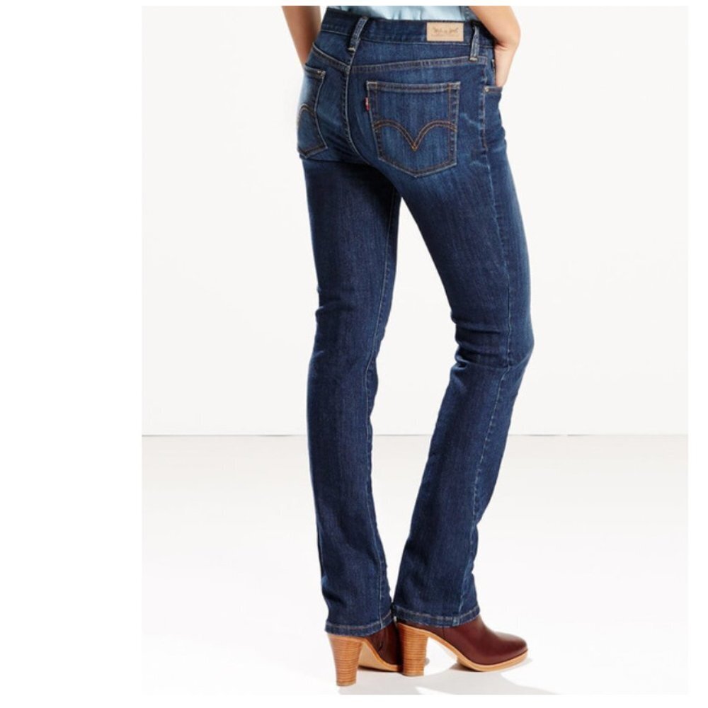 Levi's 505 Straight Leg Jeans Sleek Blue Size 29
